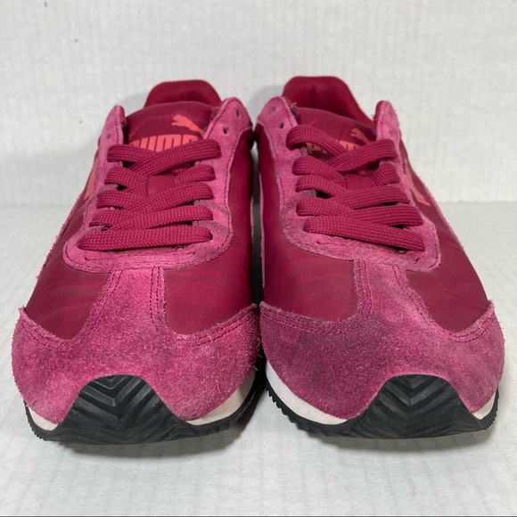 PUMA Rio Speed Fuchsia Suede Classic Gym Training Running Shoes Sz 6.5 356869-06 - Picture 2 of 8